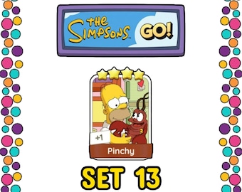 Set Pinchy 13 - Adesivo Monopoly_Go 4 stelle - Album I Simpson