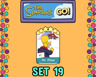 Mr. Plow Set 19 - Die Simpsons Album Sticker 6 Sterne - Monopoly