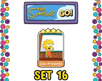 Lisa presenta il set 16 - Adesivi Monopoly_Go 4 stelle - Album dei Simpson