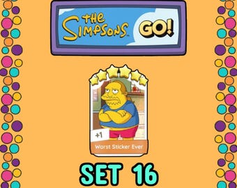 Worst Sticker Ever Set 16 - Die Simpsons Album Sticker 6 Sterne - Monopoly