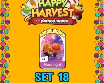 Moonlight - Set 18 - Monopoly_Go Sticker 6 Star - Happy Harvest Album