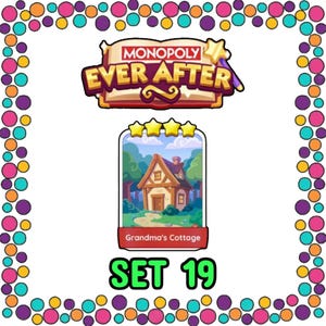 Grandma Cottage Set 19 - Monopoly_Go Sticker 4 Stars - EVER_AFTER Album
