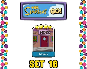 Moe's  Set 18 - Monopoly_Go Sticker 4 Stars - The Simpsons Album