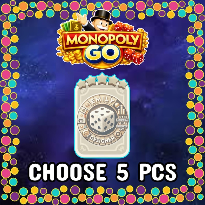 MonopolyGo 5 Star Stickers EVER_AFTER Album - (5 Pieces)SET 15-24 image 1
