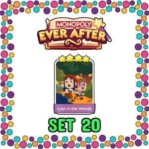 Lost in the woods Set 20 - Monopoly_Go Sticker 4 Stars - EVER_AFTER Album