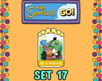Gehe zu Railroad Set 17- Die Simpsons Album Sticker 6 Sterne - Monopoly
