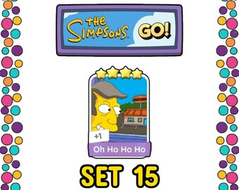 Oh Ho Ho Ho Set 15 - Adesivo Monopoly_Go 4 stelle - Album I Simpson
