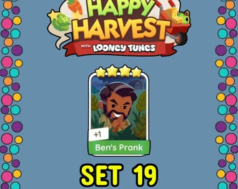 Ben's Prank - Set 19 - Monopoly_Go Sticker 4 Star - Happy Harvest Album