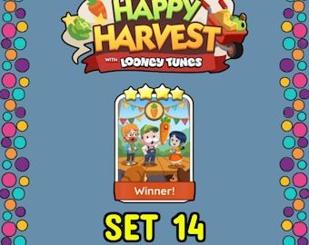 Winner! - Set 14 - Monopoly_Go Sticker 4 Star - Happy Harvest Album