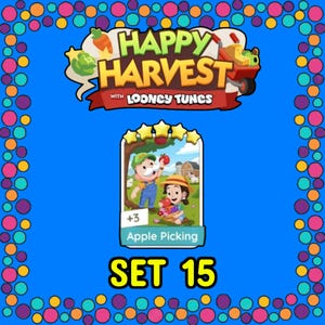 Apple Picking - Set 15 - Monopoly_Go Sticker 5 Star - Happy Harvest Album