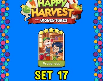 Preserves - Set 17 - Monopoly_Go Sticker 5 Star - Happy Harvest Album