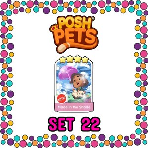 Made in the Shade Set 22 - Monopoly_Go Sticker 4 Stars - Posh Pets