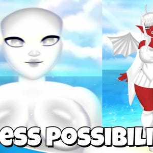 Size Inclusive Customizable Premade Vtuber Model Rig