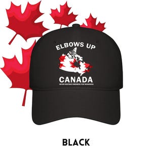 Elbows Up Canada Cap: Patriotic Hockey Baseball Hat