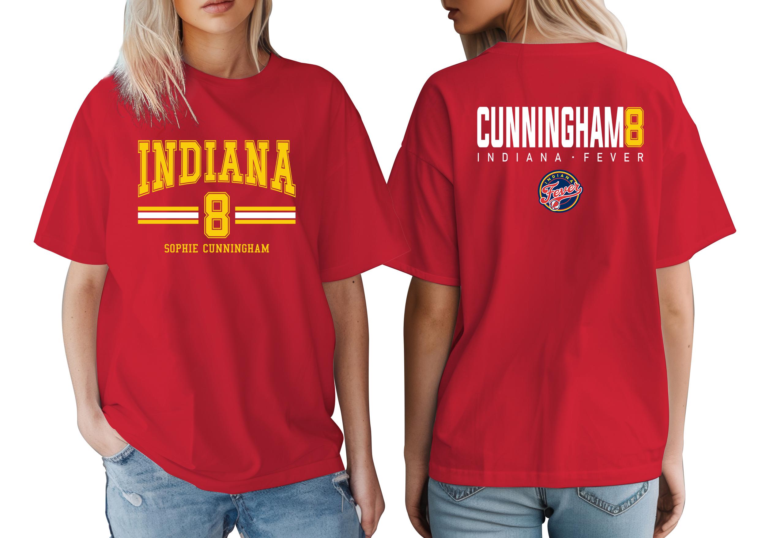 Sophie Cunningham Shirt, Cunningham 8 Indiana Basketball Tee, Youth & Adult Fan Gift, Indianapolis Pro Hoops Merch, Team Supporter Shirt