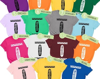 Crayon Costume Shirt: Matching Family Halloween Group Tee