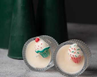 Mini Christmas Candle | Hand-Poured Soy Wax, Festive Design