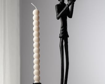 Taps toelopende kaars | Modern taps toelopende sojawas | Minimalistische woondecoratie | Veganistisch sculpturaal kaarscadeau