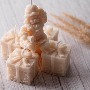 Mini Santa Claus Candle | Handcrafted Soy Wax | Christmas Table Décor