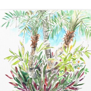 Palm Trees, Florida, Print on Canvas Gallery Wrap