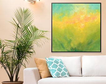 Healing Earth, Healing Universe, Original Large Abstract Painting On Canvas