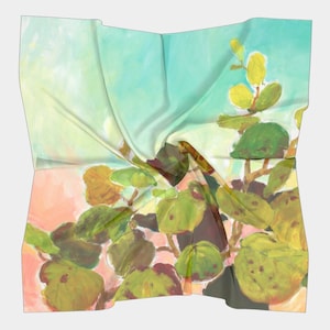 Sciarpa Habotai in seta, Uva di mare