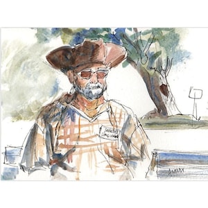 Beaufort, North Carolina Tour Guide, Set of 10 Folded Cards with Envelopes, Watercolor and Ink Sketch, Historic Coastal Colonial Beach Town