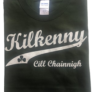 County Kilkenny Unisex Crew Neck T-Shirt Forest Green