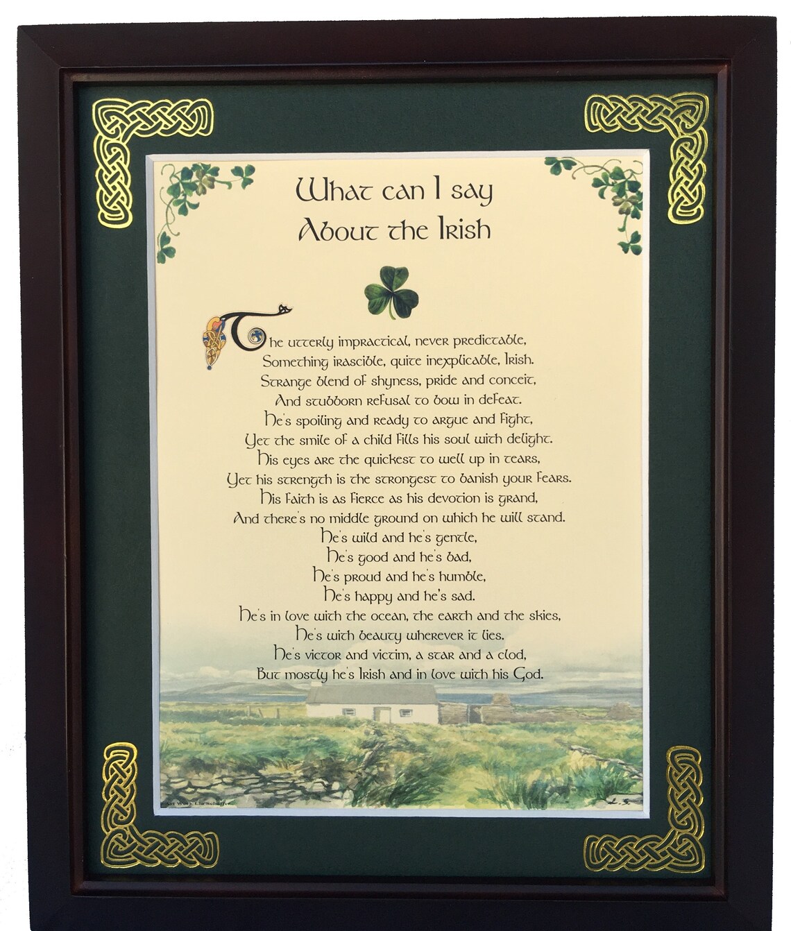 What Can I Say About the Irish Framed Irish Blessing
