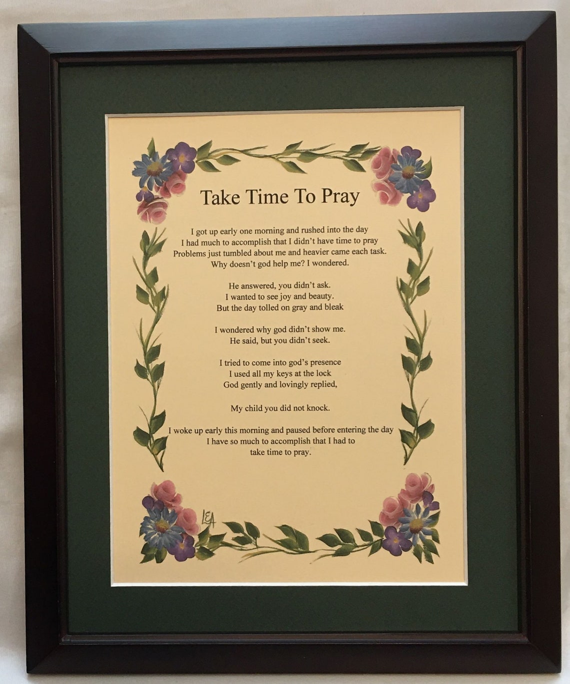 Take Time to Pray, Inspirational Poems, Inspirational Gifts, Religious