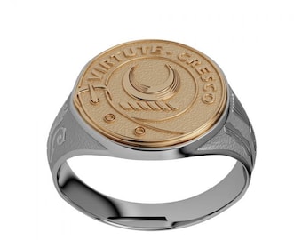 Clan Crest Ring - Ladies Scottish Ring with Solid Back and Clan Motto