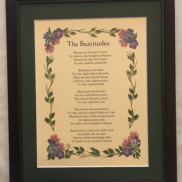 The Beatitudes Framed Print,