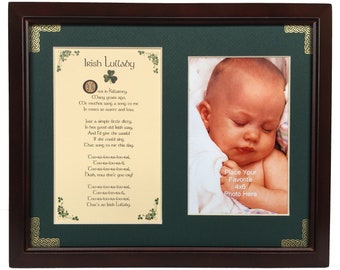 Irish Lullaby, Irish Baby Blessing, Personalized Blessing Framed