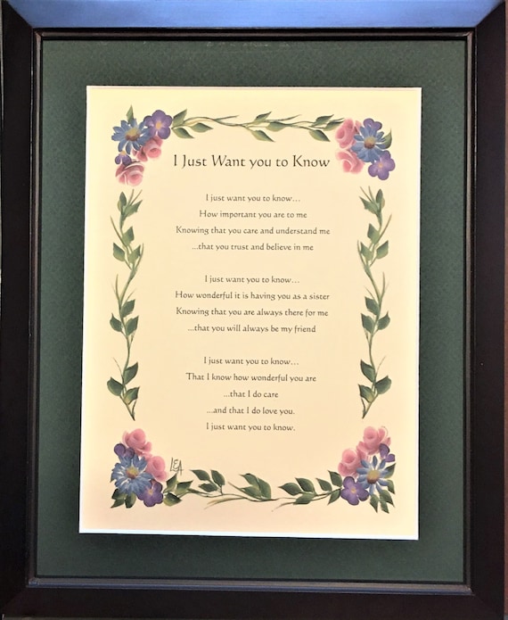 Hermana, solo quiero que sepas, regalo de hermana, regalo de