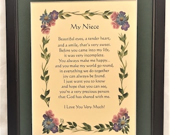 Niece Poem | Etsy