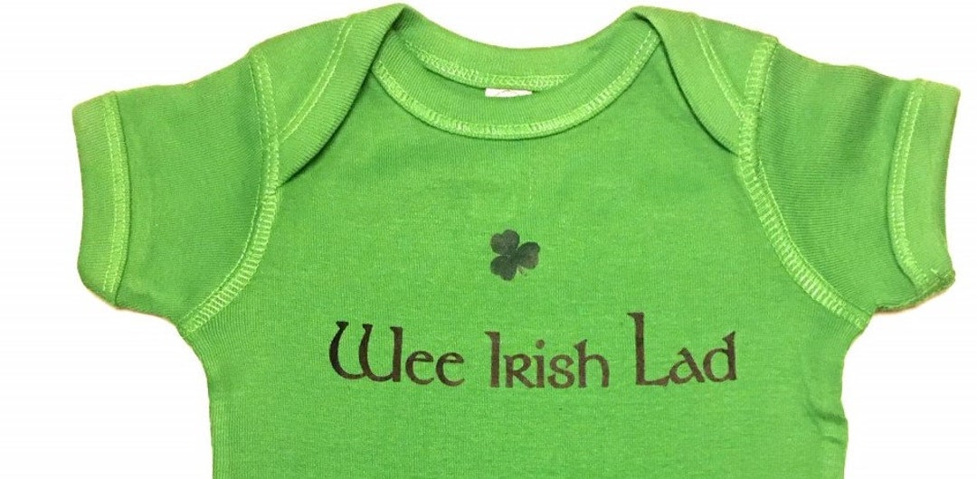 Wee Irish Lad Irish Baby Gift Irish Baby Irish Baby Clothes Etsy