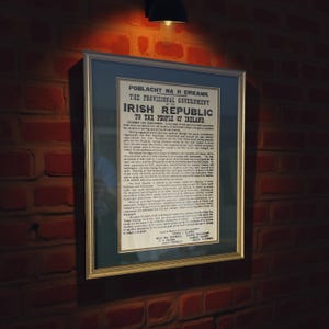 Irish Proclamation of Independence - Framed Print