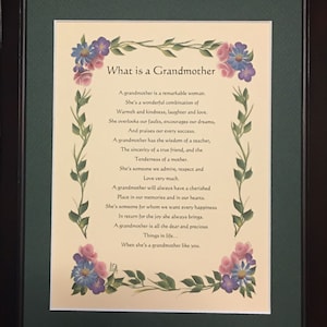 Grandmother, Grandmother Personalized Gift, Grandmother Blessing, Grandmother gifts, Grandmother Frame, Grandmother Blessing Inspirational,