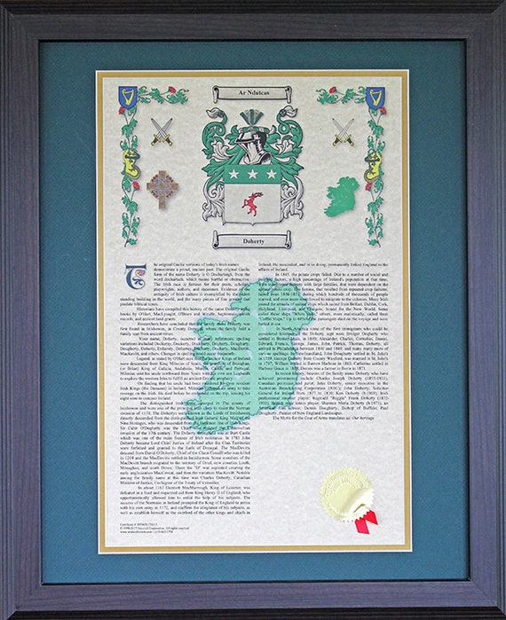 family-crest-last-name-crest-crest-coat-of-arms-irish-etsy