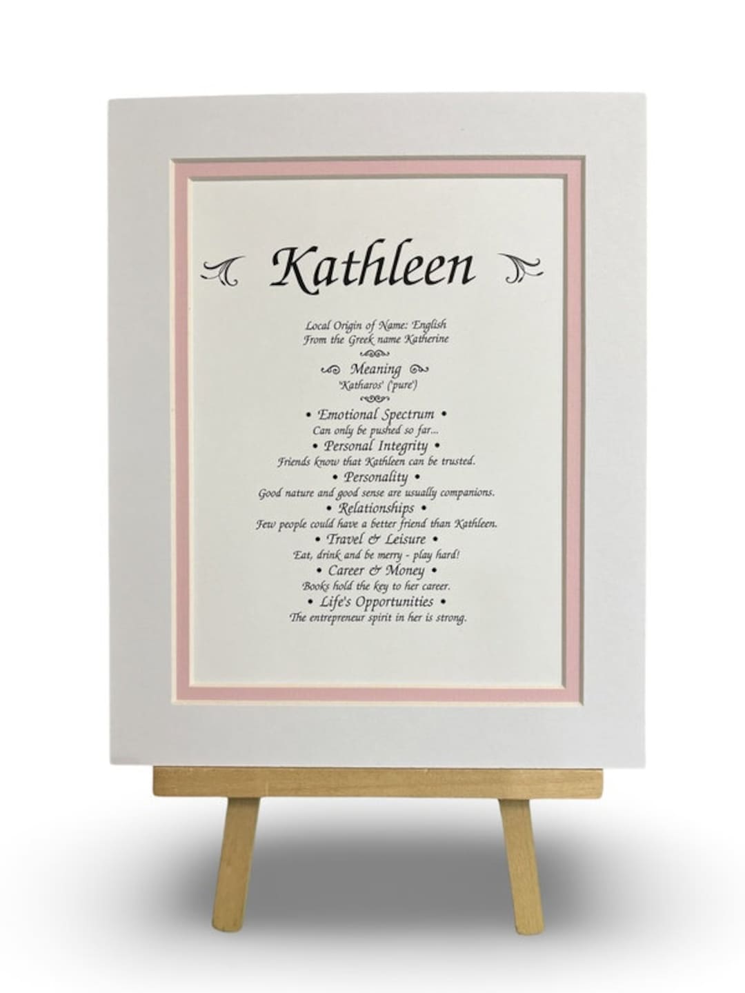 Personalized First Name Meaning Framed Print Etsy