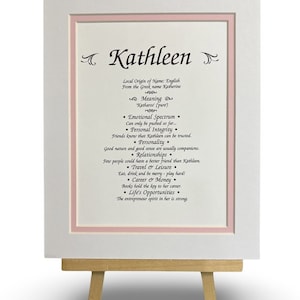 Personalized First Name Meaning - personalized first name, boys first name, girls first name, baby shower, first birthday gift