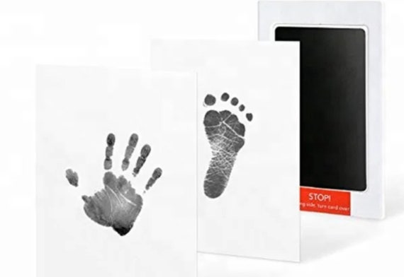 Kit de recuerdo de huellas de bebé – Marco de fotos para recién nacidos –  Kit de recuerdos para bebés; regalo para baby shower, para niños y niñas