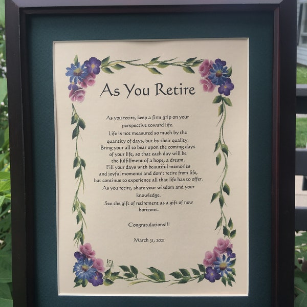 Retirement Blessing - Etsy