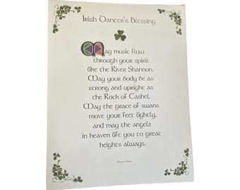 Irish Dancer's Prayer Digital Download - Celtic Dance Gift Print Art Wall Decor Inspiration