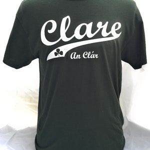 County Clare Unisex Crew Neck T-Shirt Forest Green