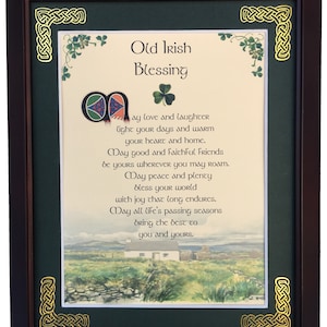 Old Irish Blessing, Personalized Blessing Framed