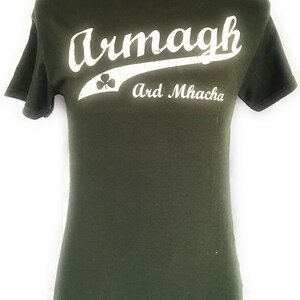 County Armagh Unisex Crew Neck T-Shirt Forest Green
