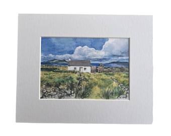 Irish Watercolor Prints of Ireland 8x10 Landscape Art Gift Home Office Decor