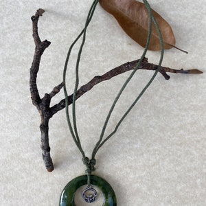 Connemara Marble Necklace with Claddagh Wishing Pendant image 2