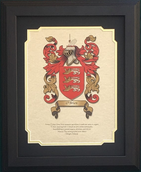 Ravane Coat Of Arms Baron Prints / Family Crest Parchment 8 1/2 X 11 I –  Family Crests / Coat of Arms Gifts